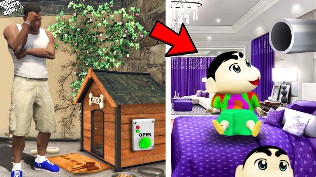 Franklin Found Shinchan Top Secret Base Inside Chop House | SHINCHAN & CHOP