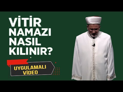 Vitir namazı nasıl kılınır? Uygulamalı örnek video #namazöğreniyorum