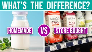 HOMEMADE KEFIR vs. STORE BOUGHT KEFIR • 7 Differences that will surprise you!