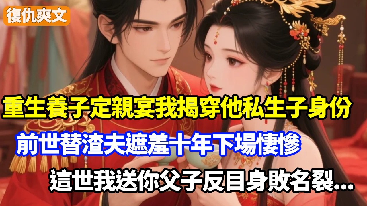 重生養子定親宴我揭穿他私生子身份，前世替渣夫遮羞十年下場悽慘，這世我送你父子反目身敗名裂