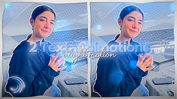 2 Text animations on Alight Motion [ae inspired] | tutorial.