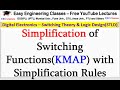 Simplification of Switching Functions(KMAP) with Simplification Rules | Digital Electronics