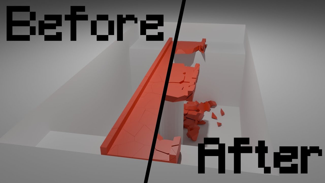 Simple Bridge Collapse | Blender Animation