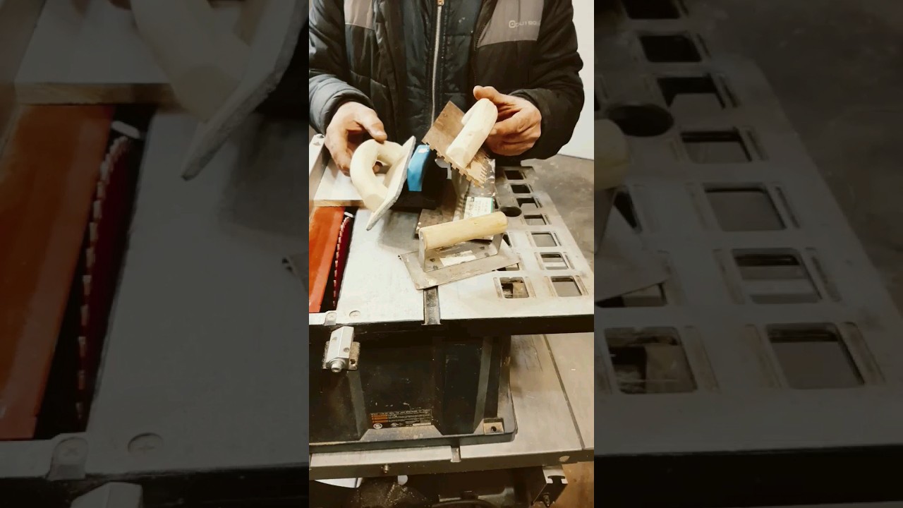 Using trowel as push block on Table saw