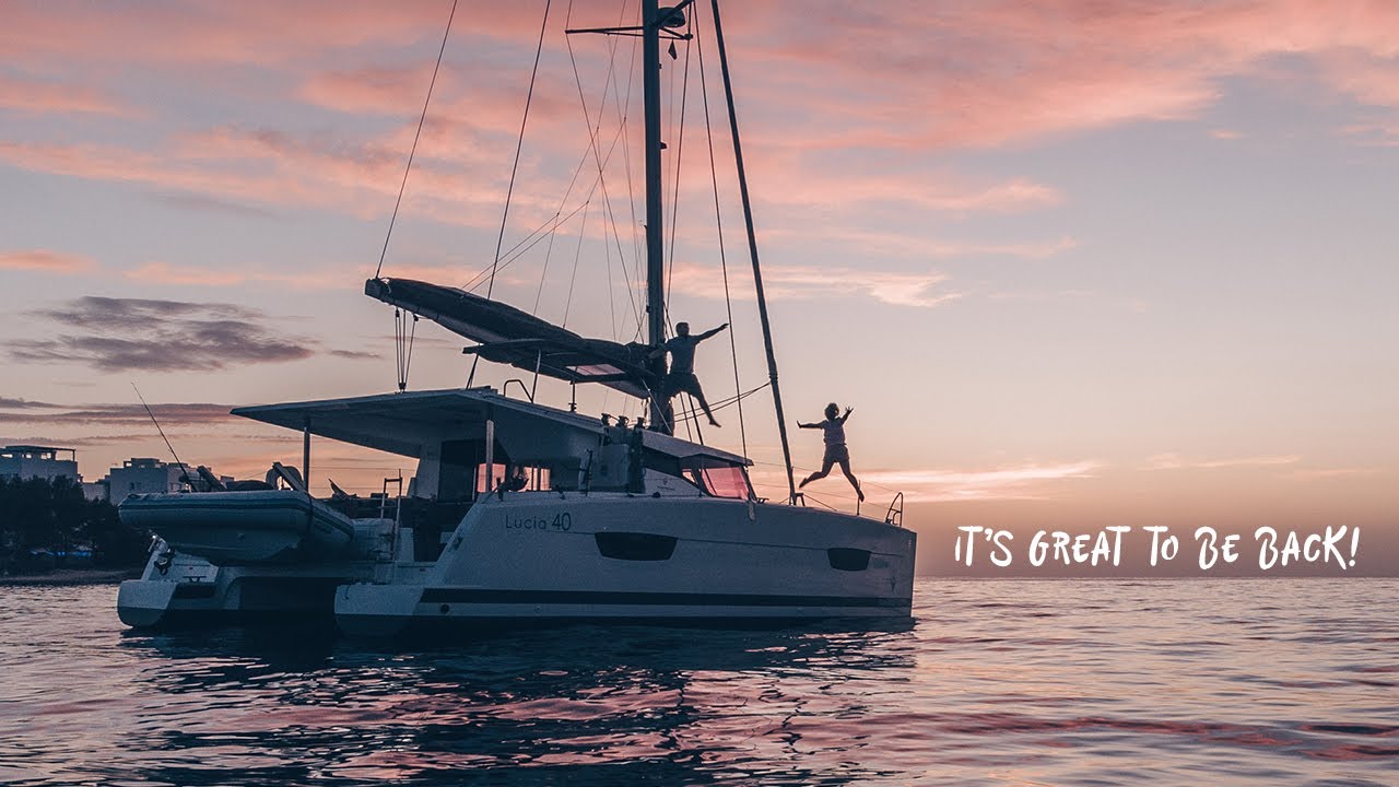Back to BOAT LIFE!! Freediving & Anchoring on our Catamaran // Sailing Coco #55