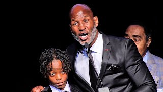 BERNARD HOPKINS GIVES SON LESSON AT HALL OF FAME INDUCTION - TELLS HIM THINGS ARE EARNED NOT GIVEN