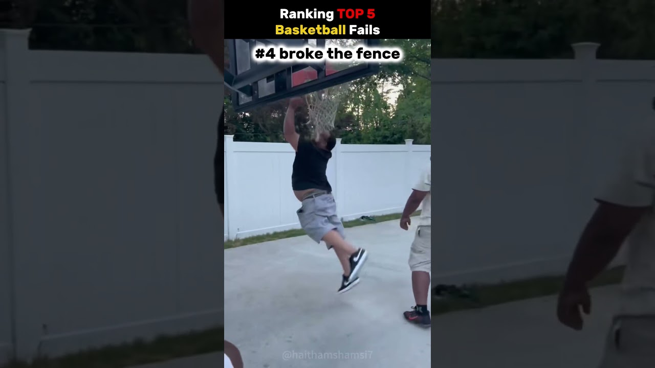 Ranking TOP 5 Basketball Fails  #basketball #funny
