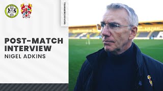 Post Match | Nigel Adkins (Forest Green Rovers A)