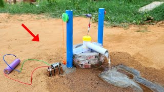 Traditional well with mini water pump | Mini brick making | Science project by Make Toys 421,440 views 8 months ago 5 minutes, 21 seconds