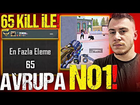 I GOT 65 KILLS AND BECAME EUROPE RANKED #1! | PUBG Mobile