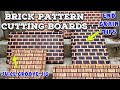 How to make an end grain cutting board brick pattern  end grain flattening tips