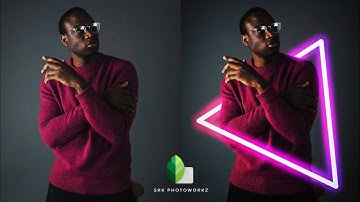 Neon light triangle effect | snapseed glow effect editing tutorial