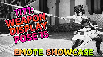 [PSO2 NGS] 1171: Weapon Display Pose 15 - Emote Lobby Action - 1171「武器反映ポーズ15」