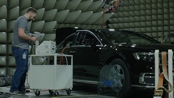 Audi A8 Development - Testing Electromagnetic Compatibility | AutoMotoTV