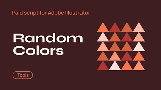 Create and randomize colors using RandomColors (Paid Adobe Illustrator Script)