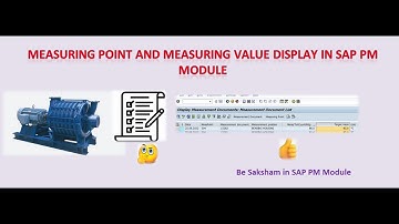 Measuring point and measuring value  display in SAP PM Module #sap #IK03#SAPPM#equipment#checklist