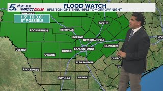 Flood Watch in effect Thursday night into Friday evening | KENS 5 Weather Impact Forecast