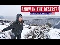New Mexican Food & Snow In The Desert! | First Van Life Experience USA | Brits in America Part 10