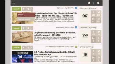 Content curation tools