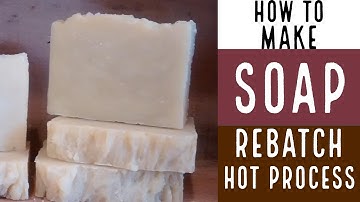 Avocado Hot Process Fail Rebatch- IT WORKED!!!! / How to Make Soap