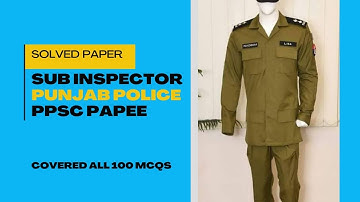 PPSC Sub-Inspector Exam 19-10-2025 | Full 100 MCQs Answer Key & Solved Paper | Punjab Police SI