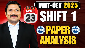 MHT-CET 2025 23 APRIL SHIFT 1 ANALYSIS: MATHS BY DINESH SIR | VERY IMP FOR NEXT SHIFT STUDENTS