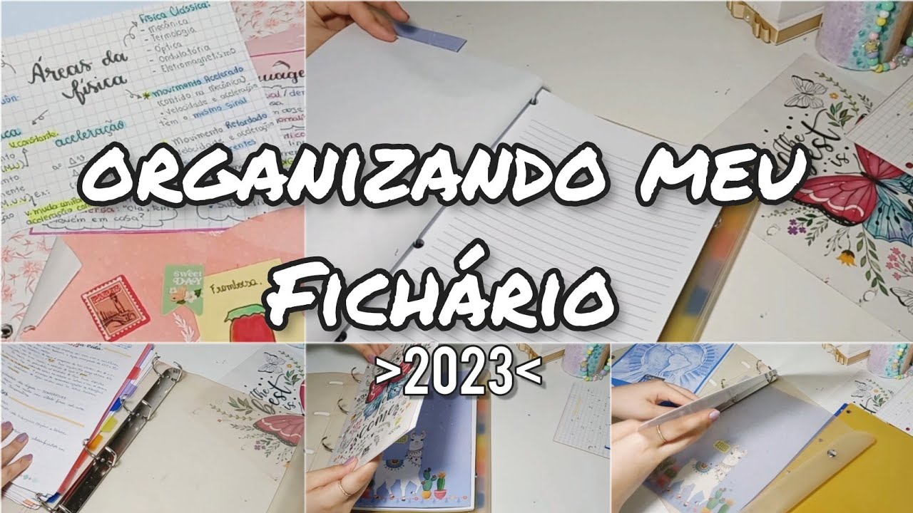 organizando o meu fichário para 2023 📒✨️ | ensino médio!