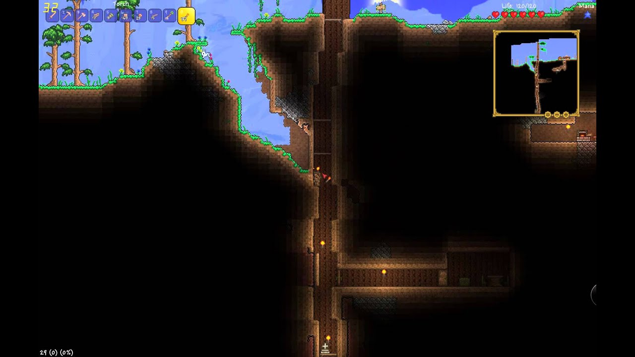 Terraria (ΜΕΡΟΣ 1) Εξερεβνιση και Furnis και πολυ copper και νεο