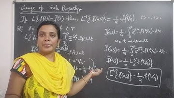 JNTU B.Tech M1 Maths. Change of Scale Property on Inverse Laplace Transforms and problem on it.