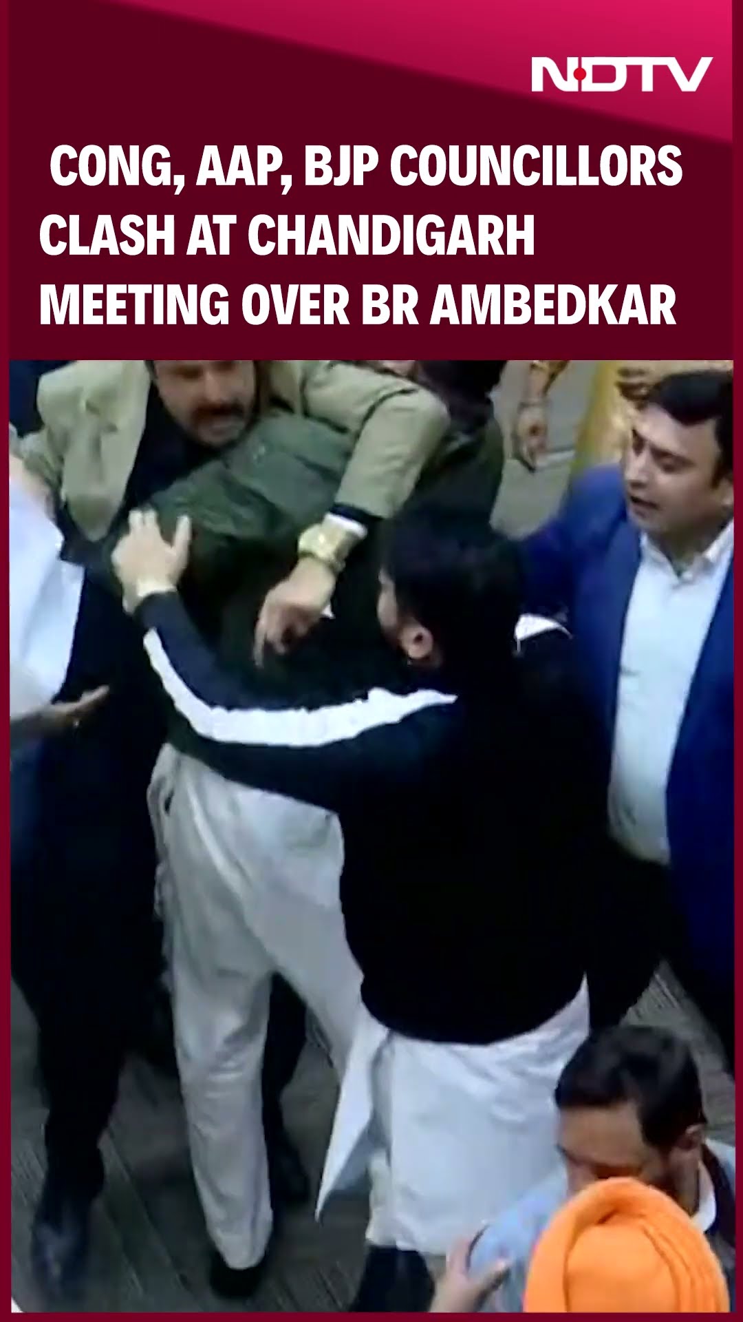 BJP vs Congress Showdown At Chandigarh Civic Body Meet Over BR Ambedkar
