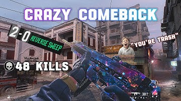 EPIC REVERSE SWEEP against trash talkers in MW3 Ranked...