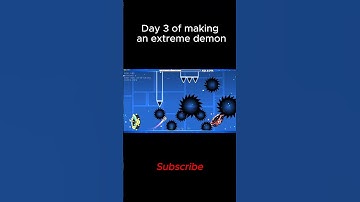 Day 3 of making an extreme demon! #gameplay #gaming #geometrydash #gameshorts #games #gd #relatable