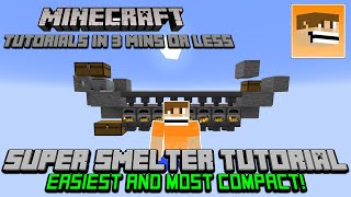 Easiest Super Smelter - Minecraft Tutorials in 3 minutes or less | Minecraft 1.17