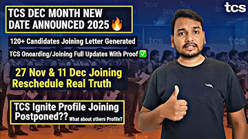 TCS DECEMBER UPDATE 2025 🚀 | 120+ Joining Letters OUT | New DOJ Out | Ignite Postponed?Full Clarity🔥