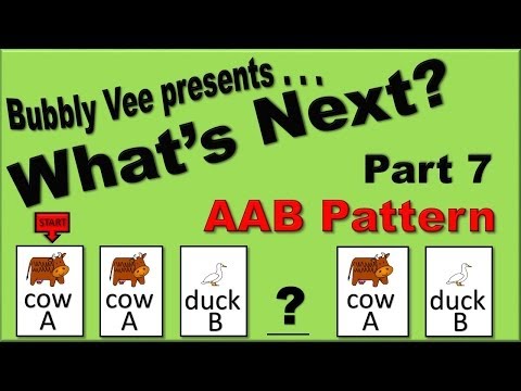 Learning AAB Patterns / What's Next? / Part 4 / Farm Animals