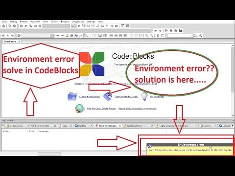 How to solve environment error in CodeBlocks-Environment error solve in CodeBlocks Bangla tutorial