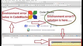 How to solve environment error in CodeBlocks-Environment error solve in CodeBlocks Bangla tutorial
