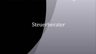 Steuerberater | deutsch - englisch