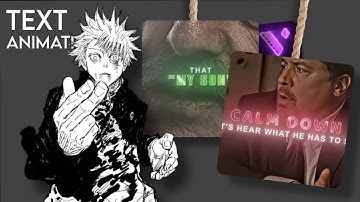 Make these "TEXT ANIMATIONS" in motion ninja "TOTURIAL"