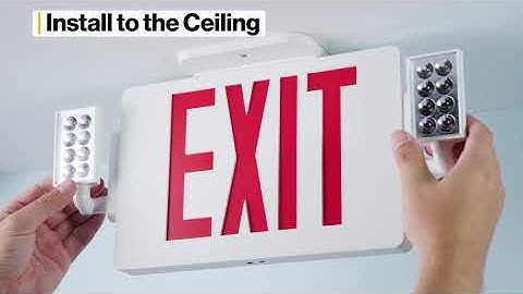 Emergency Lights LED Exit Signs Double Sided Adjustable