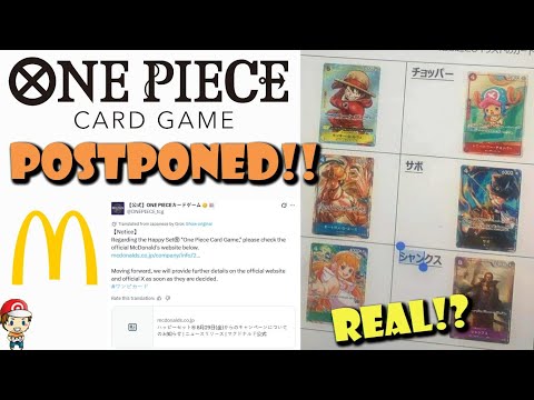 McDonald's x One Piece TCG Promotion is Real... but Postponed! What's Going On? (One Piece TCG News)