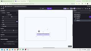 GDevelop video 2 - adding game objects and applying basic platformer behaviours