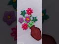 Beautiful pot hand embroidery#embroidery #viral #art #shorts