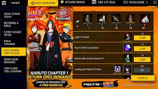101% Confirmed Naruto Event All Rewards 😘 Chapter 1 Return | Pink Diamond Return | FF New Event