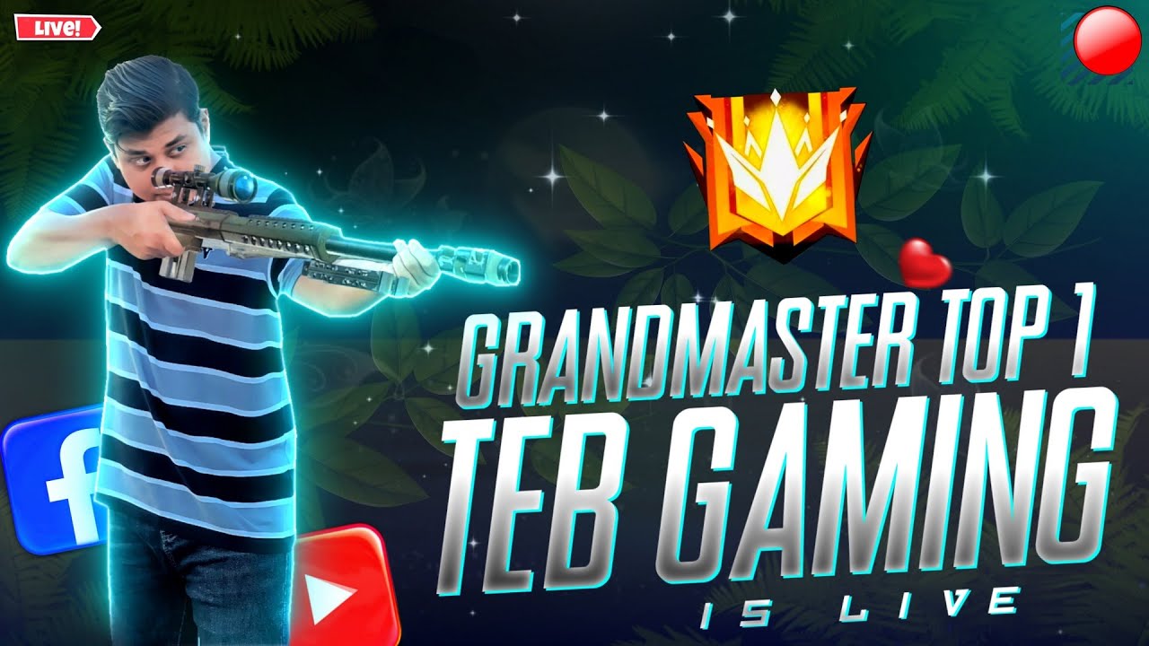 🔴🅻🅸🆅🅴 👉 Free Fire Grandmaster Top 1 Live Rank Push - YouTube