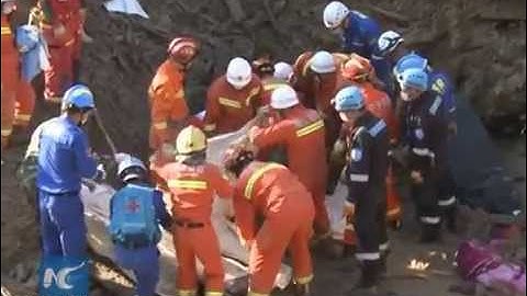 E. China landslide: 25 dead and 12 missing