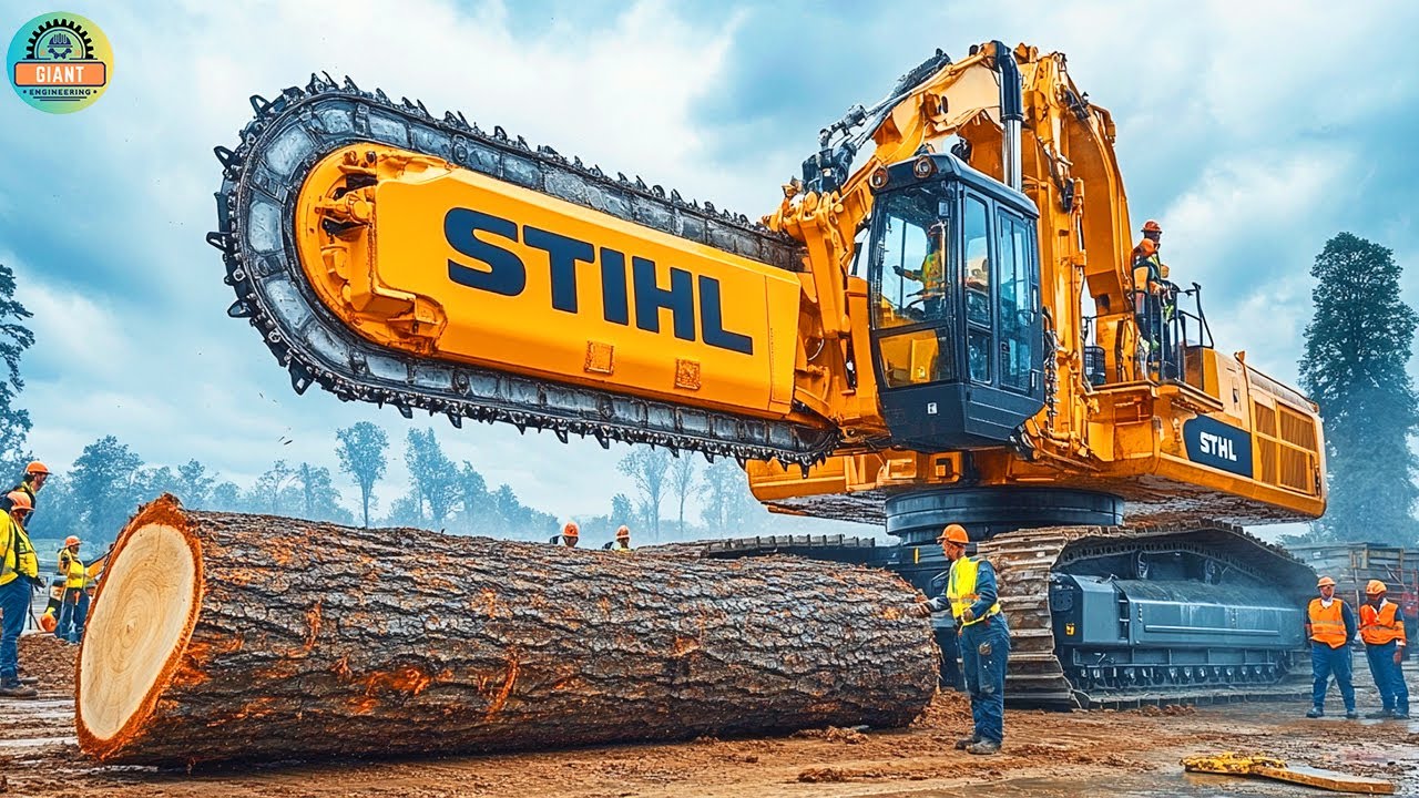 Extreme Dangerous Fastest Big Chainsaw Cutting Tree Machines #4 - YouTube