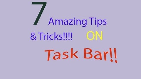 7 Amazing Tricks & Tips on  Desktop Taskbar in windows 10 | For Beginners |