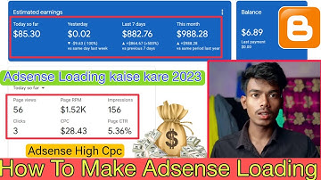 How To Make Adsense Loading | Adsense Loading Kaise Kare 2024 | High Cpc Keywords | New Tricks