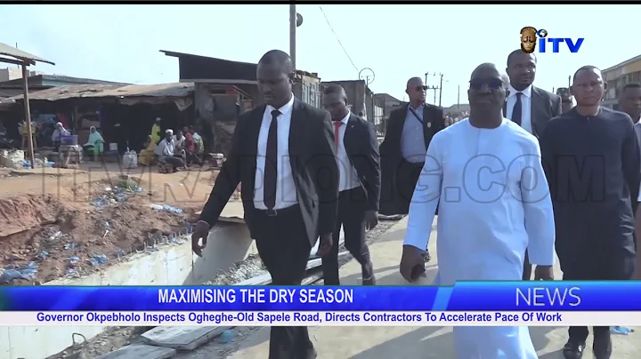 Governor Okpebholo Inspects Ogheghe–Old Sapele Road, Directs Contractors to Accelerate Pace of Work